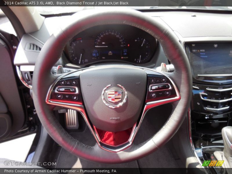 Black Diamond Tricoat / Jet Black/Jet Black 2014 Cadillac ATS 3.6L AWD