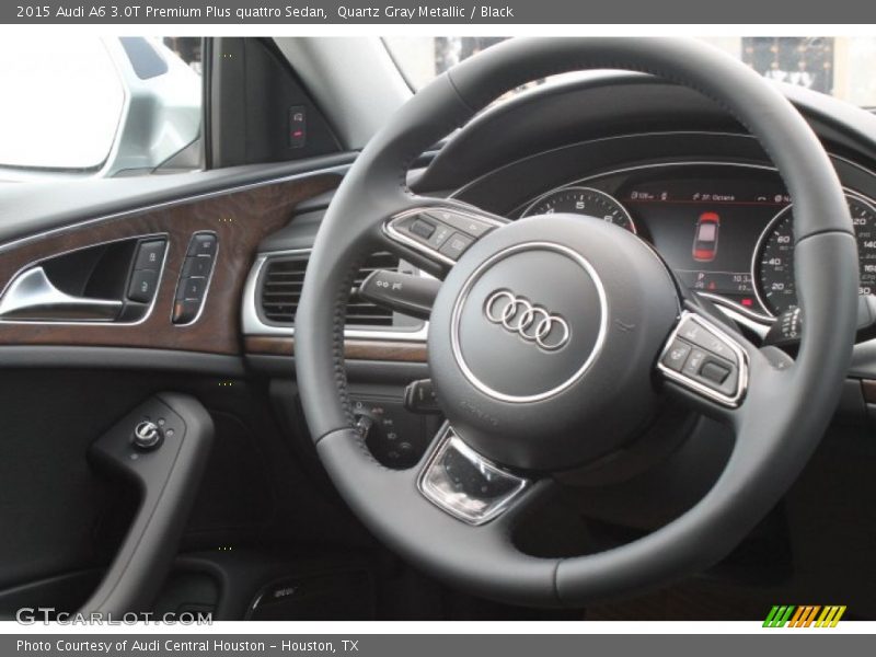 Quartz Gray Metallic / Black 2015 Audi A6 3.0T Premium Plus quattro Sedan