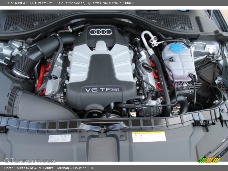 Quartz Gray Metallic / Black 2015 Audi A6 3.0T Premium Plus quattro Sedan