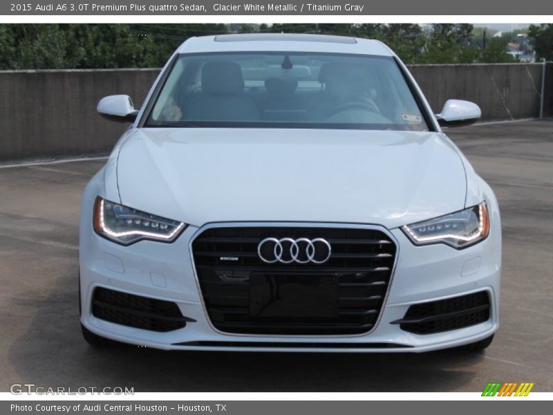 Glacier White Metallic / Titanium Gray 2015 Audi A6 3.0T Premium Plus quattro Sedan