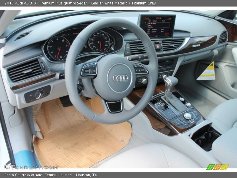  2015 A6 3.0T Premium Plus quattro Sedan Titanium Gray Interior