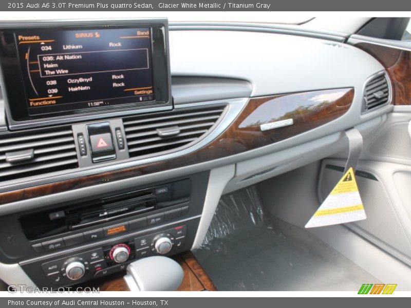 Glacier White Metallic / Titanium Gray 2015 Audi A6 3.0T Premium Plus quattro Sedan