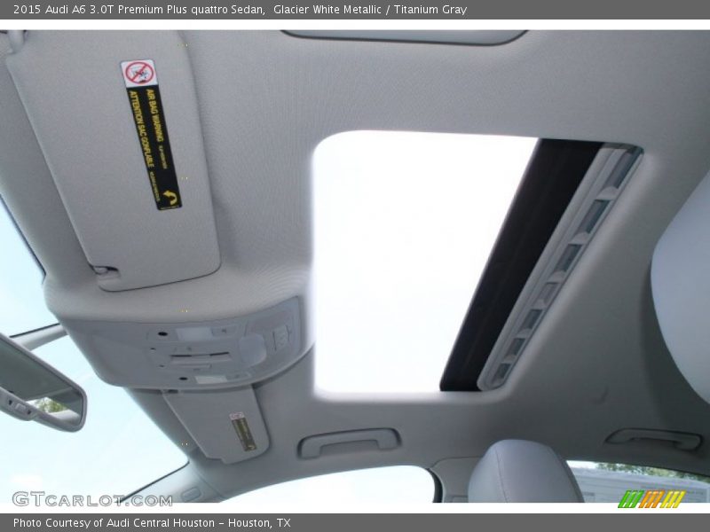 Glacier White Metallic / Titanium Gray 2015 Audi A6 3.0T Premium Plus quattro Sedan