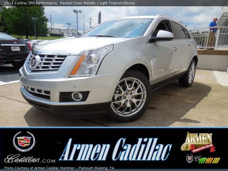 Radiant Silver Metallic / Light Titanium/Ebony 2014 Cadillac SRX Performance