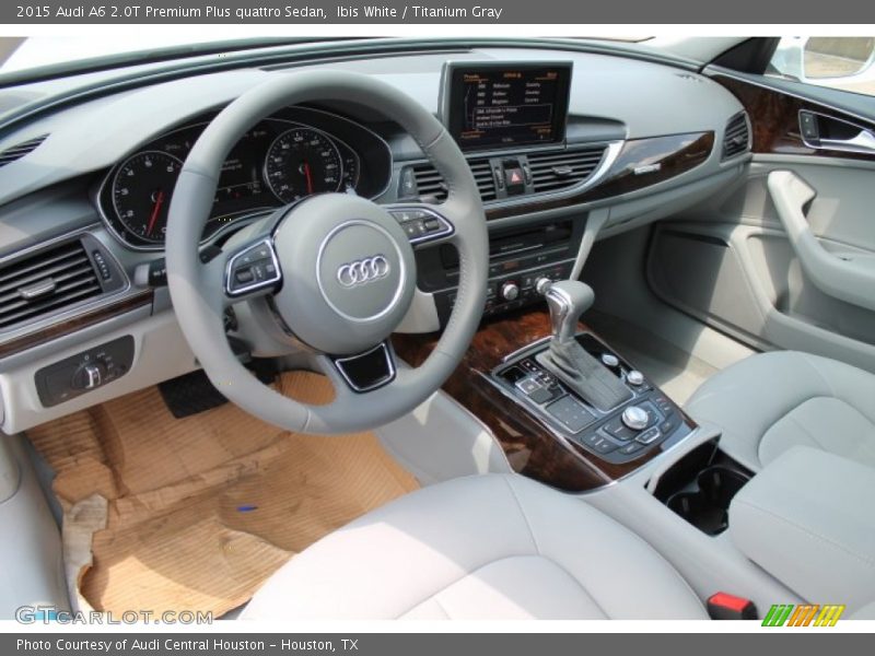 Ibis White / Titanium Gray 2015 Audi A6 2.0T Premium Plus quattro Sedan