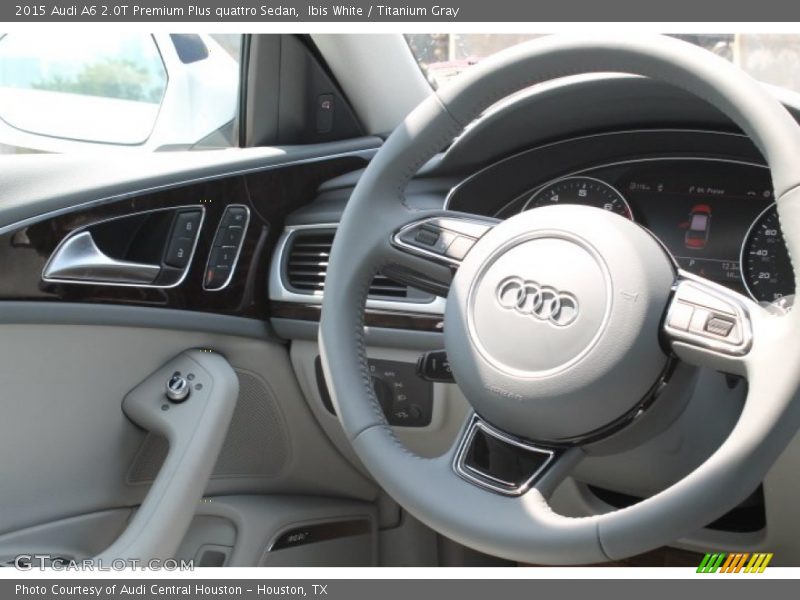 Ibis White / Titanium Gray 2015 Audi A6 2.0T Premium Plus quattro Sedan