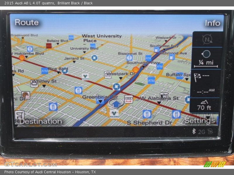 Navigation of 2015 A8 L 4.0T quattro