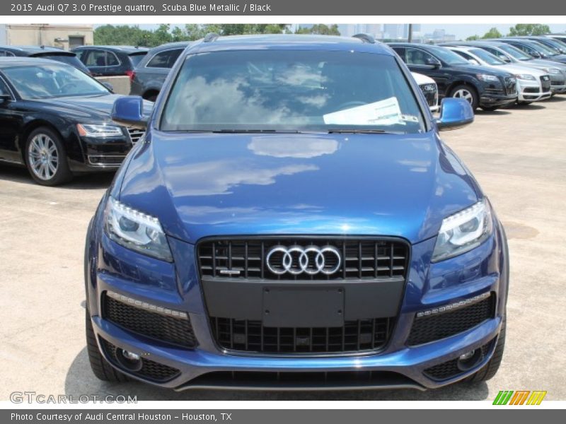 Scuba Blue Metallic / Black 2015 Audi Q7 3.0 Prestige quattro