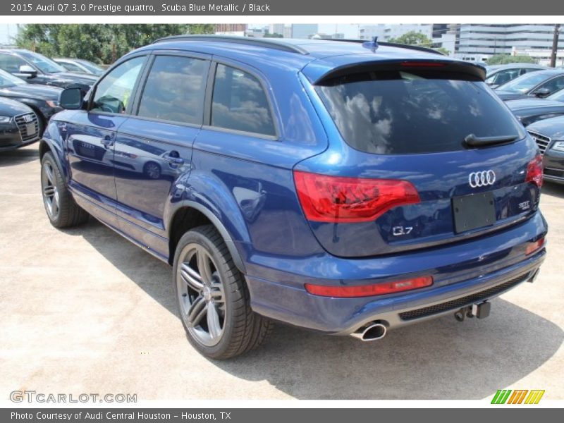 Scuba Blue Metallic / Black 2015 Audi Q7 3.0 Prestige quattro