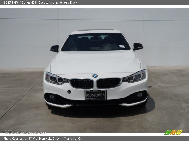 Alpine White / Black 2015 BMW 4 Series 428i Coupe