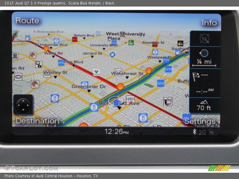 Scuba Blue Metallic / Black 2015 Audi Q7 3.0 Prestige quattro