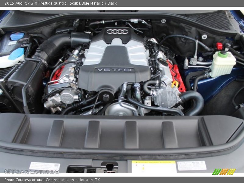 Scuba Blue Metallic / Black 2015 Audi Q7 3.0 Prestige quattro