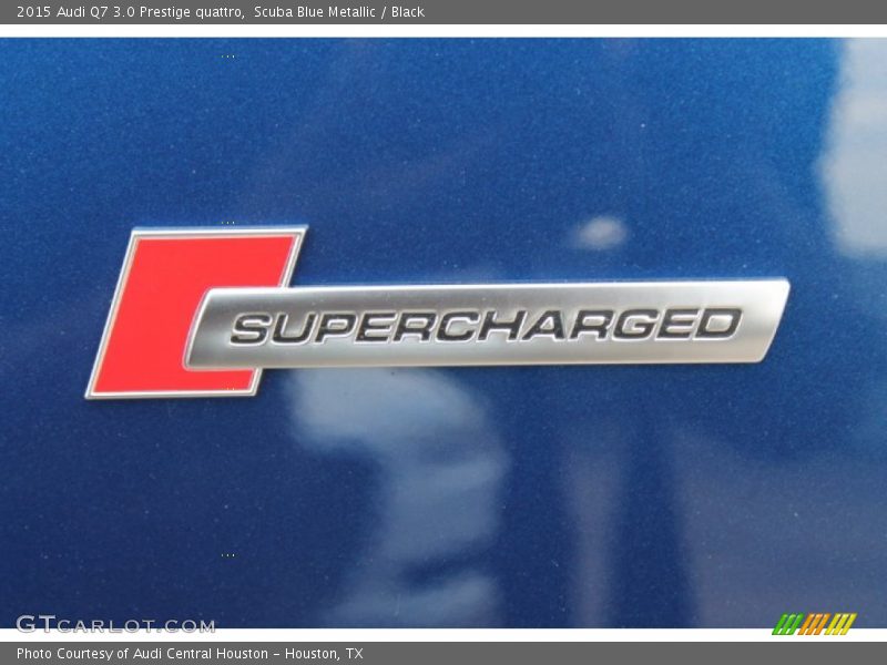 Scuba Blue Metallic / Black 2015 Audi Q7 3.0 Prestige quattro