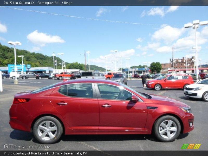 Remington Red / Beige 2015 Kia Optima LX