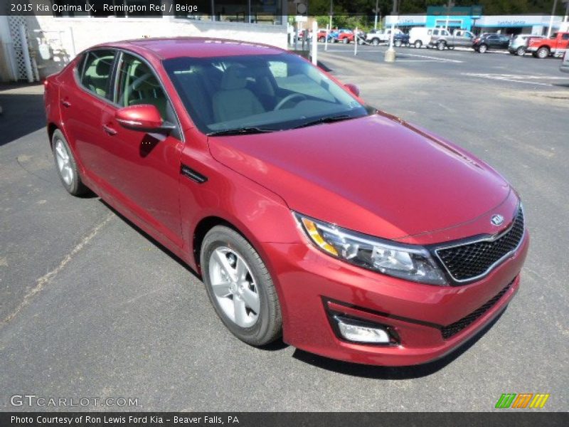 Remington Red / Beige 2015 Kia Optima LX