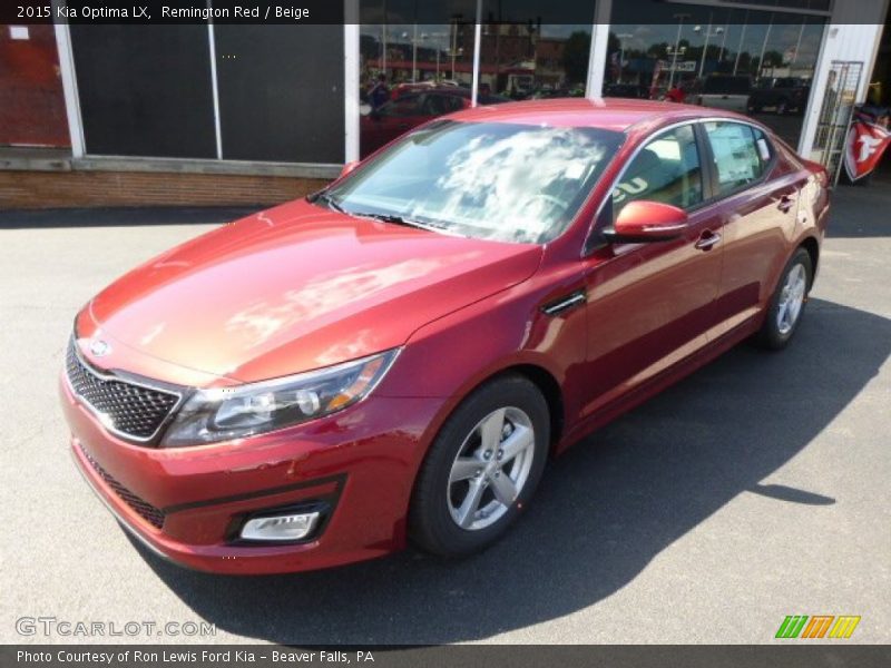 Remington Red / Beige 2015 Kia Optima LX