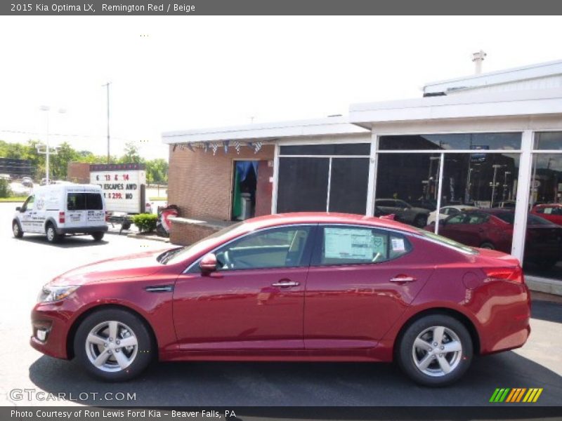 Remington Red / Beige 2015 Kia Optima LX