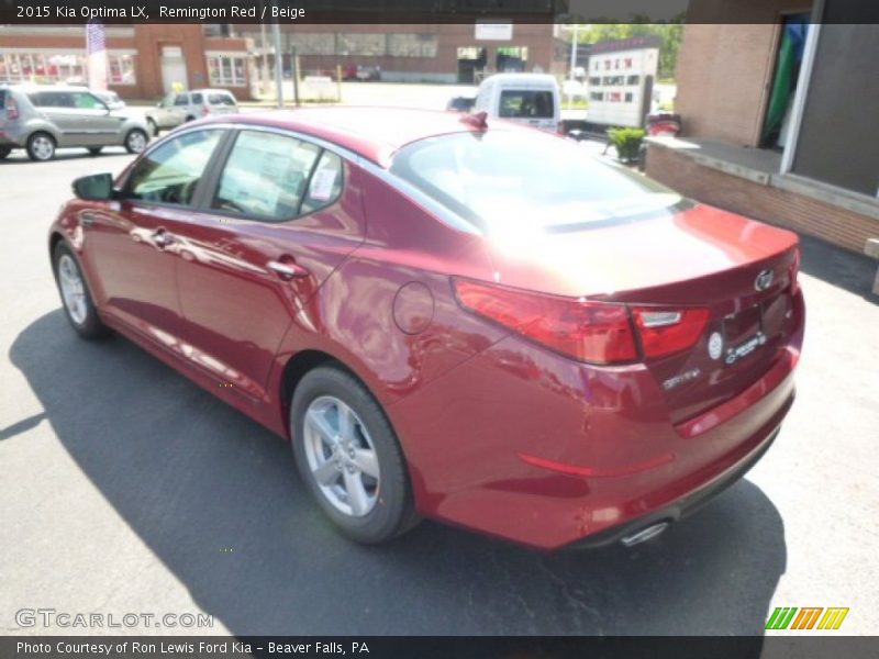 Remington Red / Beige 2015 Kia Optima LX
