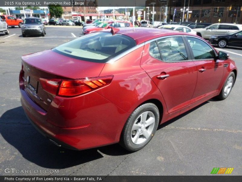 Remington Red / Beige 2015 Kia Optima LX