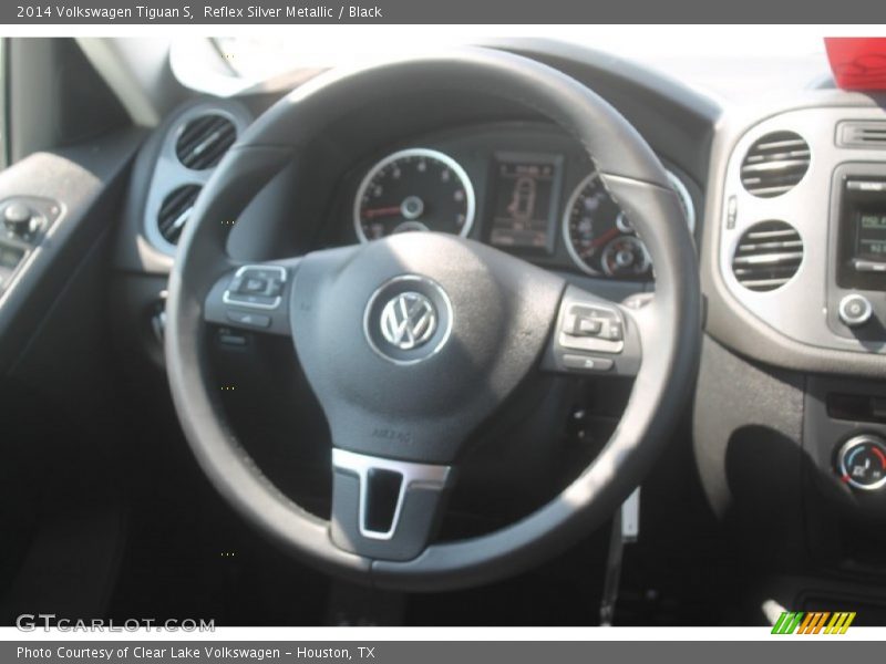 Reflex Silver Metallic / Black 2014 Volkswagen Tiguan S