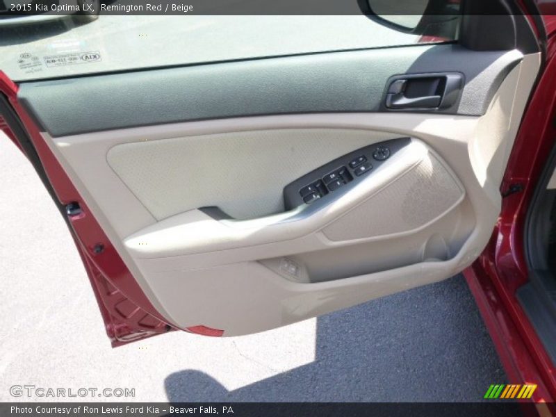 Remington Red / Beige 2015 Kia Optima LX