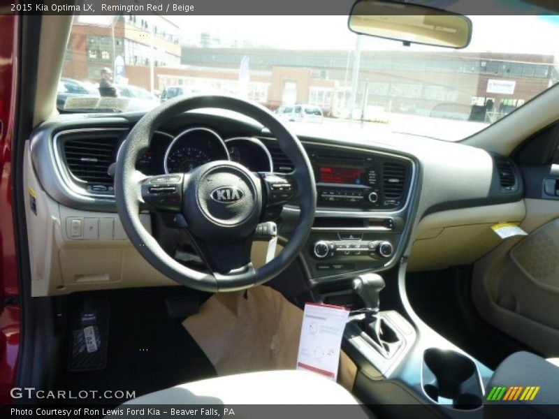 Remington Red / Beige 2015 Kia Optima LX