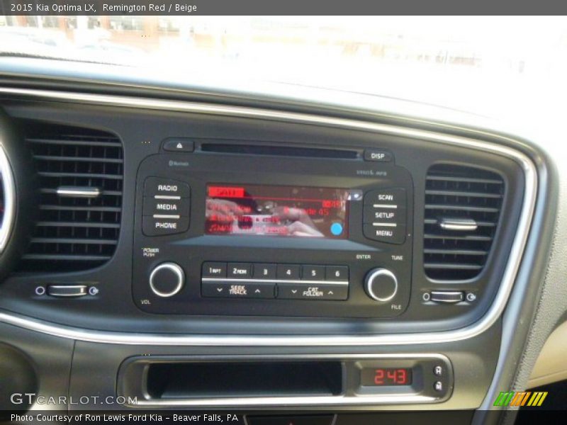 Remington Red / Beige 2015 Kia Optima LX