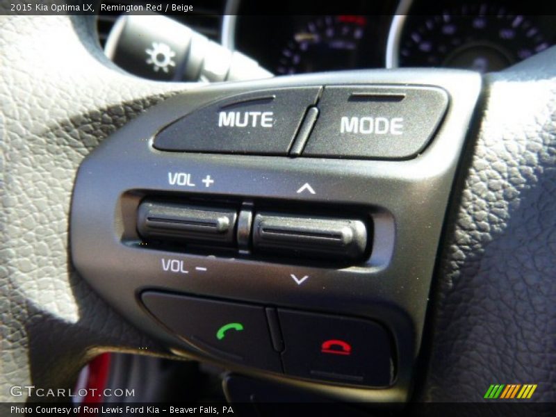 Remington Red / Beige 2015 Kia Optima LX