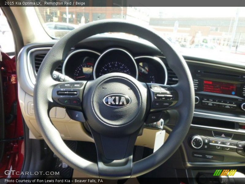 Remington Red / Beige 2015 Kia Optima LX