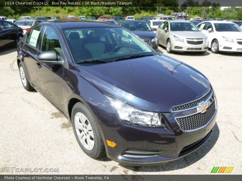 Blue Ray Metallic / Jet Black/Medium Titanium 2014 Chevrolet Cruze LS