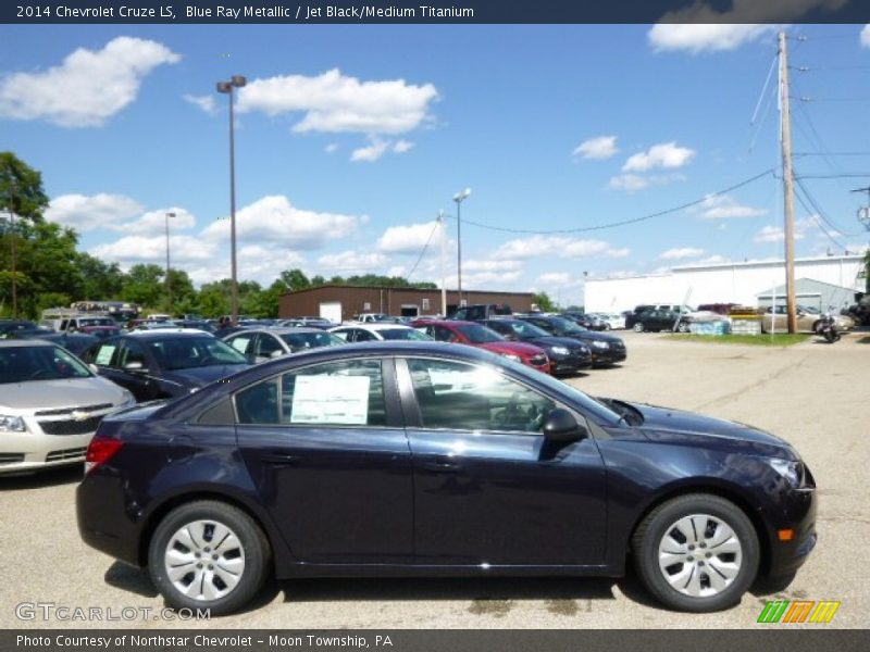 Blue Ray Metallic / Jet Black/Medium Titanium 2014 Chevrolet Cruze LS