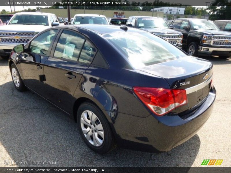 Blue Ray Metallic / Jet Black/Medium Titanium 2014 Chevrolet Cruze LS