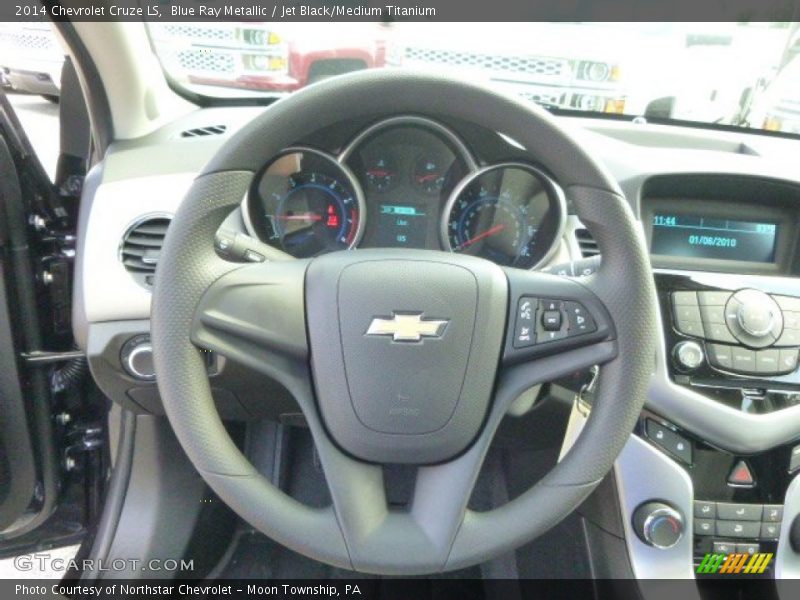 Blue Ray Metallic / Jet Black/Medium Titanium 2014 Chevrolet Cruze LS