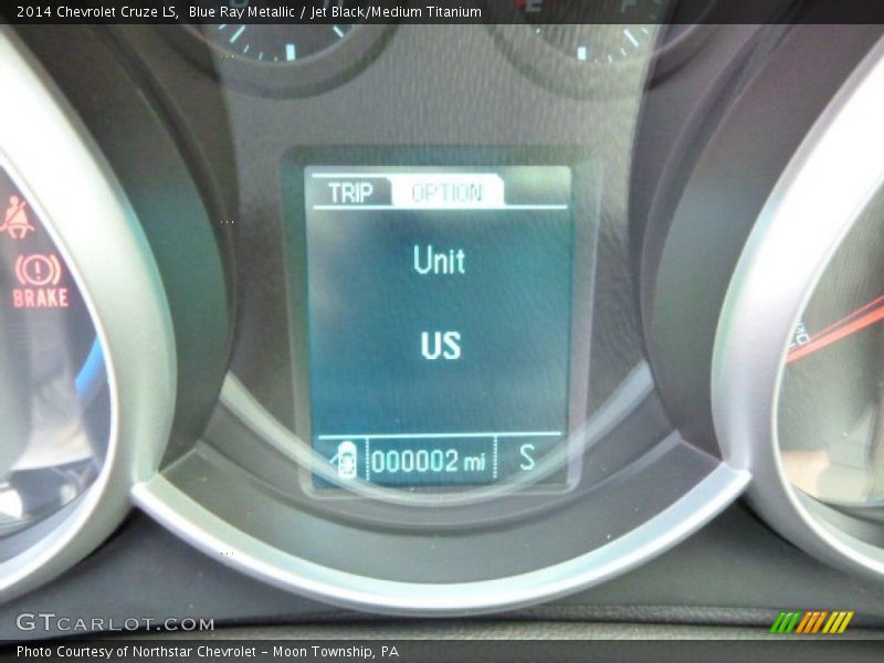 Blue Ray Metallic / Jet Black/Medium Titanium 2014 Chevrolet Cruze LS