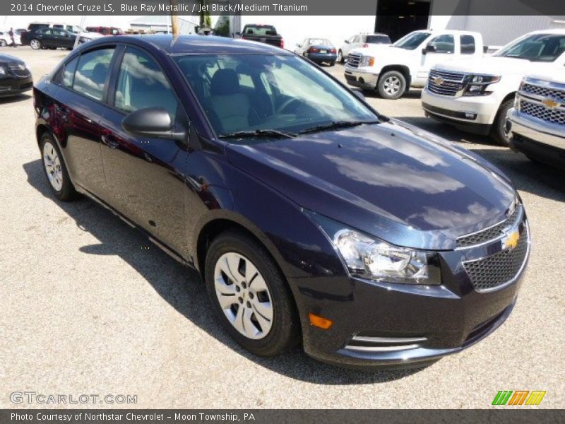 Blue Ray Metallic / Jet Black/Medium Titanium 2014 Chevrolet Cruze LS