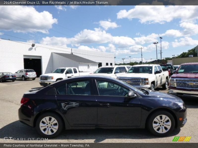 Blue Ray Metallic / Jet Black/Medium Titanium 2014 Chevrolet Cruze LS