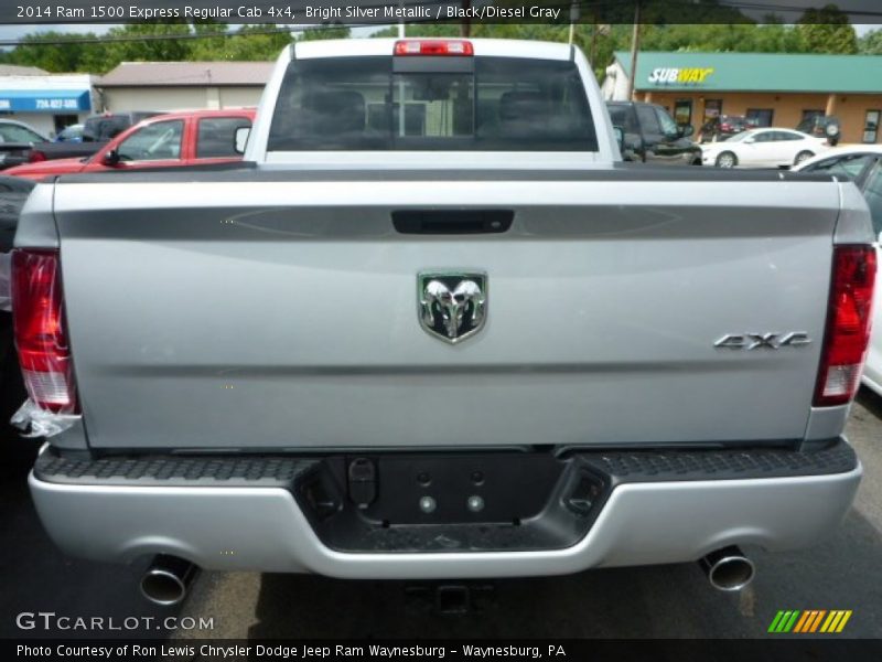Bright Silver Metallic / Black/Diesel Gray 2014 Ram 1500 Express Regular Cab 4x4