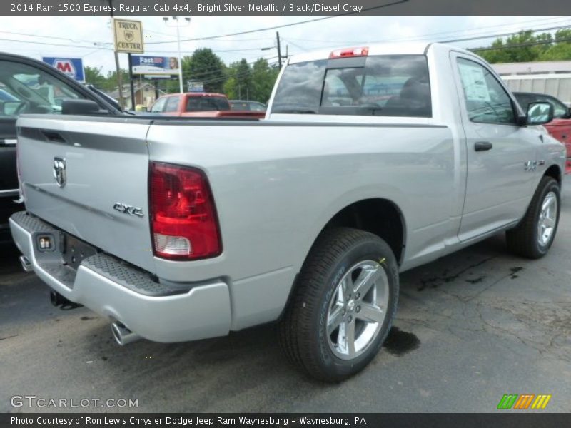 Bright Silver Metallic / Black/Diesel Gray 2014 Ram 1500 Express Regular Cab 4x4