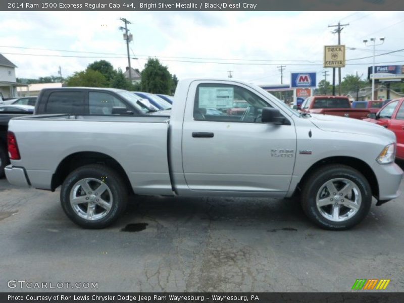 Bright Silver Metallic / Black/Diesel Gray 2014 Ram 1500 Express Regular Cab 4x4