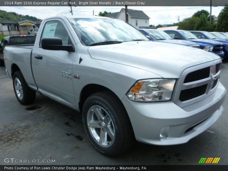 Bright Silver Metallic / Black/Diesel Gray 2014 Ram 1500 Express Regular Cab 4x4