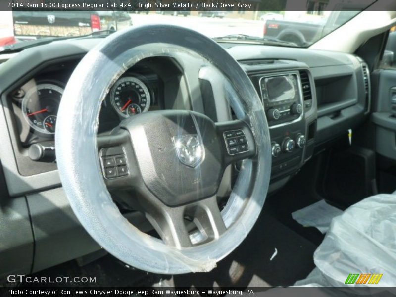 Bright Silver Metallic / Black/Diesel Gray 2014 Ram 1500 Express Regular Cab 4x4