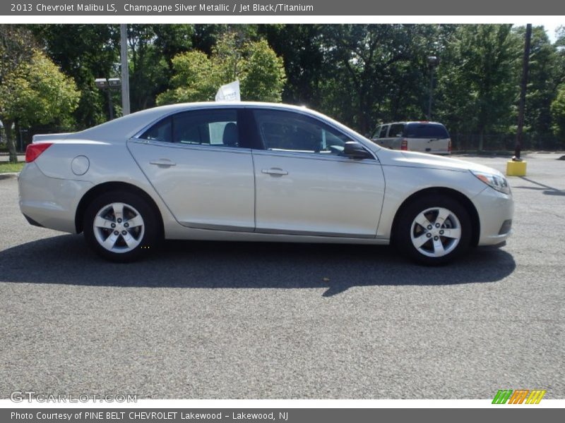 Champagne Silver Metallic / Jet Black/Titanium 2013 Chevrolet Malibu LS