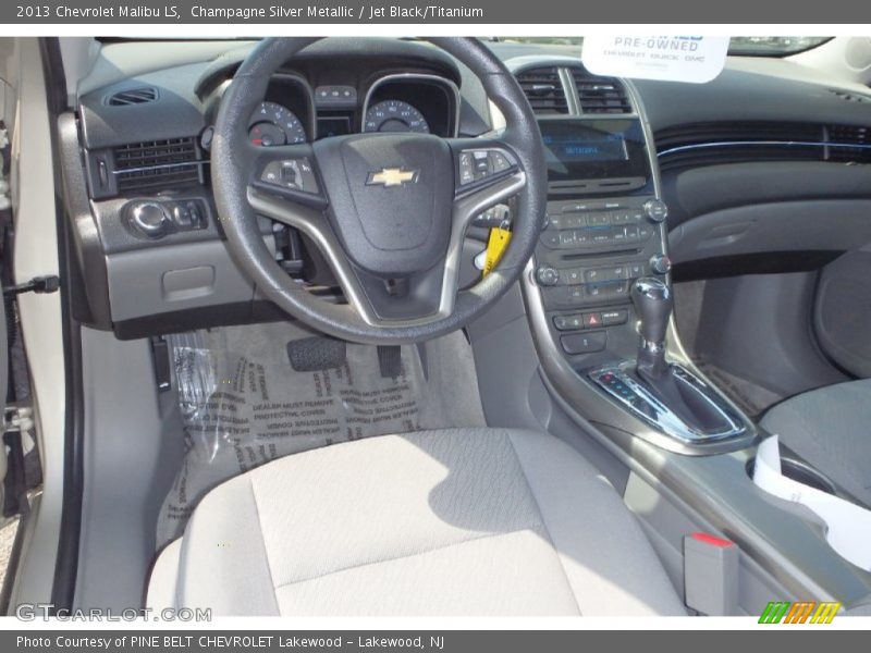 Champagne Silver Metallic / Jet Black/Titanium 2013 Chevrolet Malibu LS