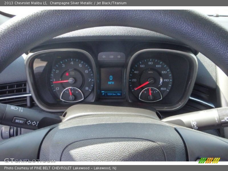 Champagne Silver Metallic / Jet Black/Titanium 2013 Chevrolet Malibu LS
