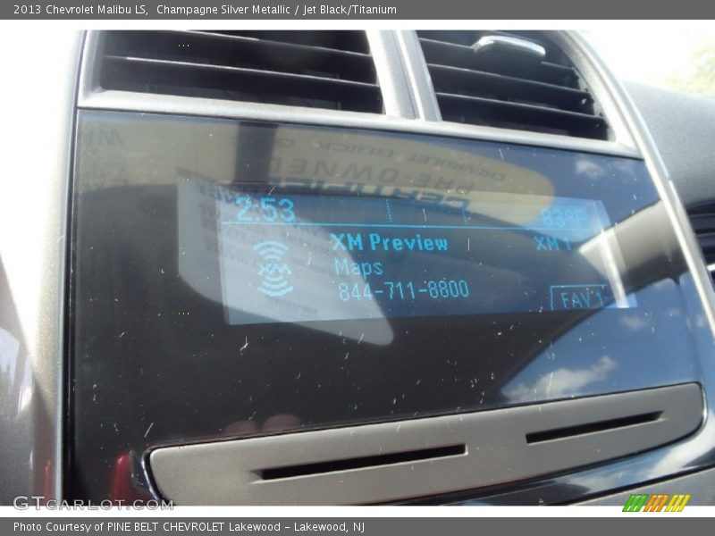 Champagne Silver Metallic / Jet Black/Titanium 2013 Chevrolet Malibu LS