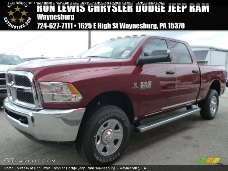 Deep Cherry Red Crystal Pearl / Black/Diesel Gray 2014 Ram 2500 Tradesman Crew Cab 4x4