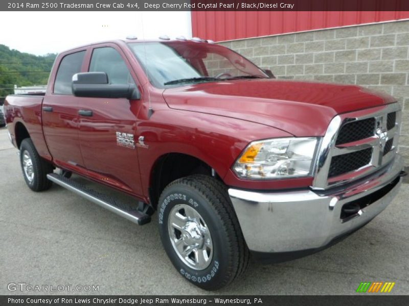 Deep Cherry Red Crystal Pearl / Black/Diesel Gray 2014 Ram 2500 Tradesman Crew Cab 4x4