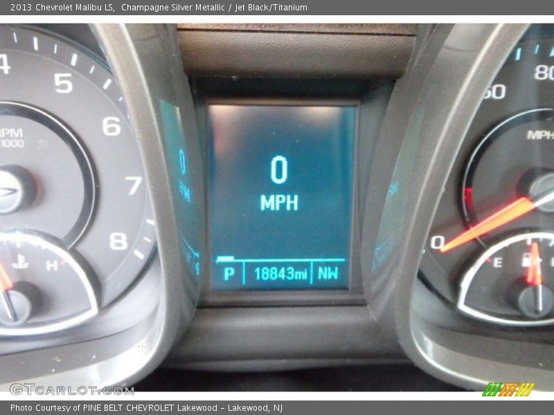Champagne Silver Metallic / Jet Black/Titanium 2013 Chevrolet Malibu LS