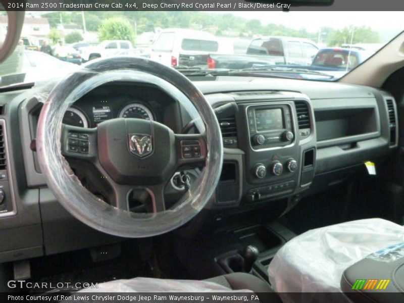 Deep Cherry Red Crystal Pearl / Black/Diesel Gray 2014 Ram 2500 Tradesman Crew Cab 4x4
