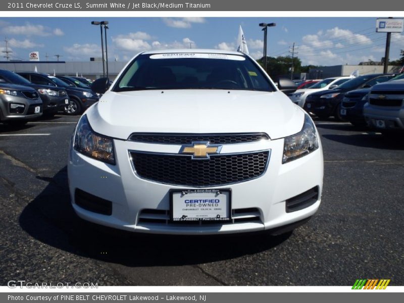 Summit White / Jet Black/Medium Titanium 2011 Chevrolet Cruze LS